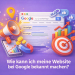 Wie kann ich meine Website bei Google bekannt machen
