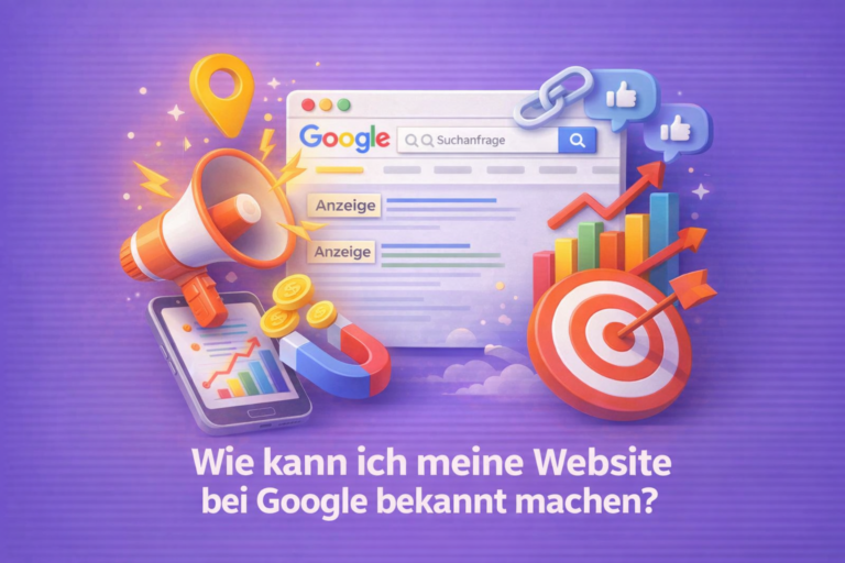 Wie kann ich meine Website bei Google bekannt machen