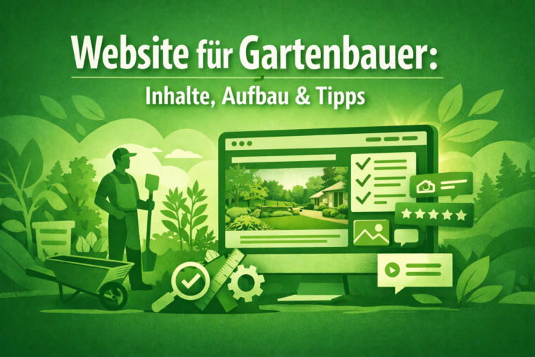 Website für Gartenbauer